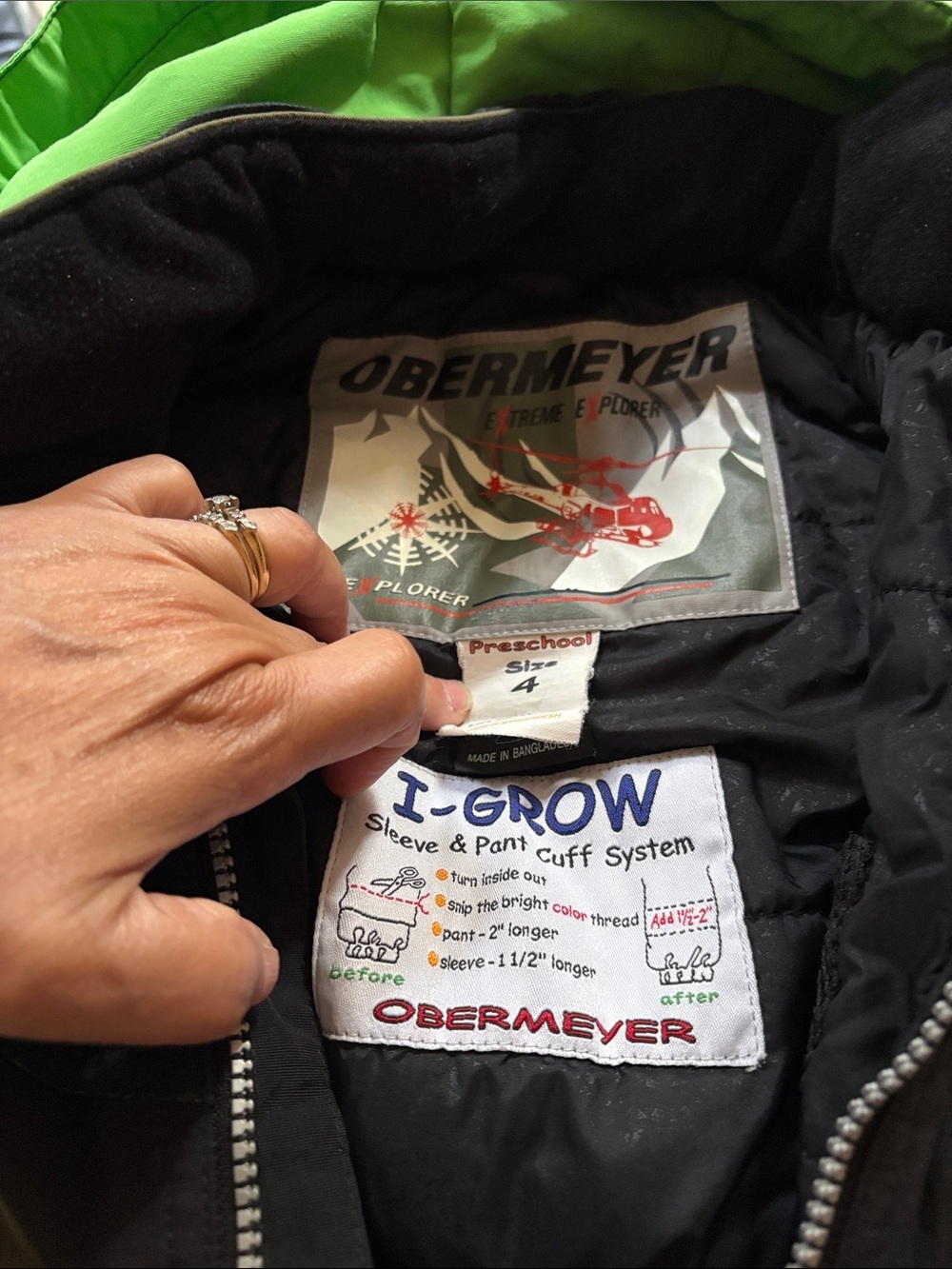 Obermeyer Kids' Extreme Explorer One-Piece Snowsuit 4 Gently Loved - Picture 2 of 13